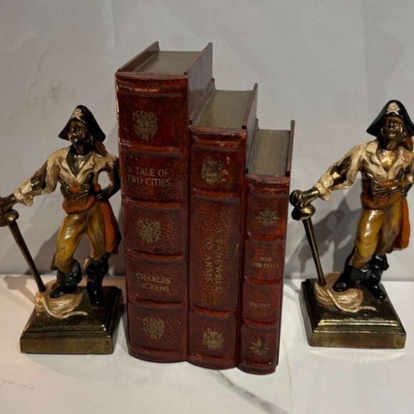 Vintage Pirate Figurine by Paul Herzel Bronze Clad S 10 x 4 - Picture 8 of 11